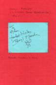 Beryl Marsden music signed 5.5 x 4-inch album page. Attached to sheet. Can be removed from sheet.