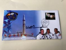 Apollo 7 Walt Cunningham signed Space cover NASA Astronauts. 2002 postmarked cover. Superb