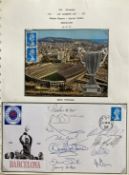 1972 Rangers Football European Cup Winners Team signed 1997, 25th ann cover. Signed by Peter McCloy,