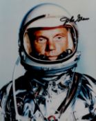 John Glenn signed 10x8inch colour spacesuit photo. Good condition. All autographs are genuine hand