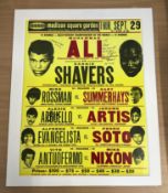 Muhammad Ali Vs Earnie Shavers 26x32 Heavyweight Championship of The World 1977 Poster Signed to