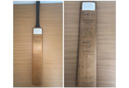 Cricket multi signed Stuart Surridge "County Driver" full size bat signed by the touring teams of