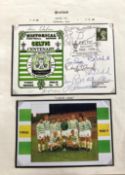 Football Celtic 1967 Lisbon Lions fully signed 1988 Celtic Centenary cover. Signed to the front by