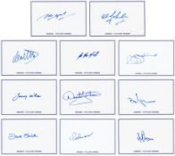 Football Autographed Rangers 1972: A Superb Set of Custom Made 6 X 4 Photo-Cards Neatly Signed in