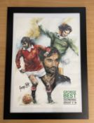 George Best 1946-2005 Manchester United & Northern Ireland Legend Signed 1988 Testimonial Match