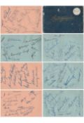 Cricket Australia Ashes Tour 1956 Autograph book includes some approx. 140 great signatures