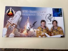 NASA Astronaut Bob Crippen STS1 Space Shuttle Columbia signed 2001 Space cover. Illustrated with