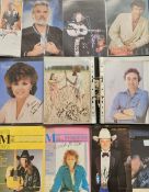 Music. Folder Collection of mixture magazine cut out signed Singer/Country music/Songwriter. Approx.