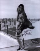 Zaheera signed 10x8inch black and white photo from On her Majesty's secret service. Good