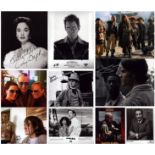 TV/FILM Collection of 10 signed 10x8 Inch 5 x colour 5 x black and white photos signatures
