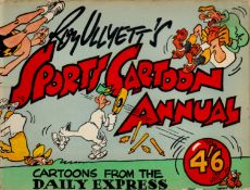 Roy Ullyett Sports Cartoon Annual cartoons from the Daily Express 1st Edition 1955/56. Good