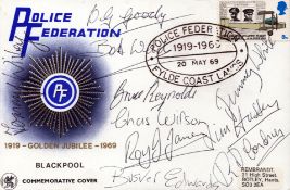 The Great Train Robbery. A signed Police Federation Golden Jubilee FDC, signed by 10 of the major