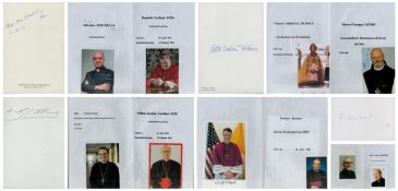 RELIGIOUS Collection of Archbishop/ Bishop/Priest 10 x Assorted signed signatures Timothy Broglio.