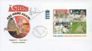 Ian Botham signed The Ashes are Home again FDC. 6/10/05 Kennington oval postmark. Good condition.