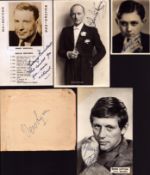 TV/Film signed collection. Includes signatures of Vera Lynn, Georgie Wood, Charlie Kunz, Sidney