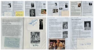 ASSORTED Collection of 10 x Assorted Biography plus Authograph plus colour photos signed