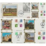 FDC. 7 x Assorted Benham FDC London 1980. Wales. Northern Ireland. Scotland. (1,2,4 Stamps plus