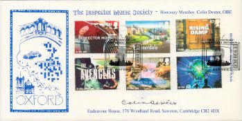Colin Dexter signed Inspector Morse society FDC. 15/9/05 Oxford postmark. Good condition. All