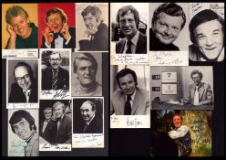 TV/Film. Collection 11 x signed black and white photo signature includes Peter Snow. Alan Freeman.