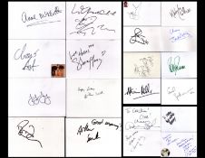 TV/Radio presenter, TV/Media Personality/Comedian, Actor and Actress 20 x Assorted signed