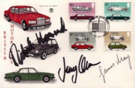 Jeremy Clarkson, Richard Hammond and James May. A British Motor Cars FDC signed by all three BBC Top