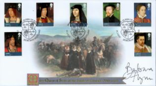 Barbara Flynn signed Mary Queen of Scots at the Battle of Langside May 1568 FDC 23rd March 2010.