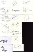 TV, Presenter/DJ/Broadcaster/Journalist/Actress/Actor. 16 x Assorted signed Autograph signatures