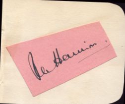 Rex Harrison clipped signature piece. Good condition. All autographs are genuine hand signed and
