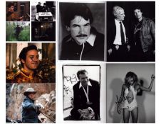 TV/FILM Collection of 10 signed 10x8 Inch 5 x colour 5 x black and white photos signatures