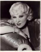 Mae West (1893-1980), a signed and dedicated 10x8 vintage photo. Mary Jane "Mae" West (1893-1980)