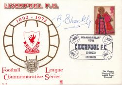 Bill Shankly (1913-1981), A signed 1972 Football League Liverpool 80th Anniversary cover.
