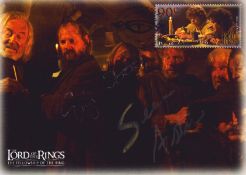 Elijah Wood and Sean Astin, a signed Lord of the Rings: The Fellowship of the Ring New Zealand FDC