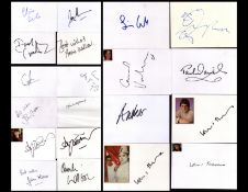 TV, Media Personality/Broadcaster/Journalist Collection of 20 x Assorted signed Autograph signatures