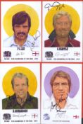 Barry Wood, Adam Richardson, Glen Chapple and Peter Lee signed individual illustration cards. Good