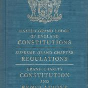 United Grand Lodge of England Constitutions 1989 Hardback Book 30th Edition published by Freemasons'