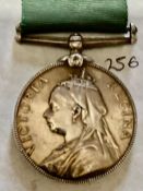 Volunteers Long Service Medal 1984 Victoria Regina UK, unnamed as issued. Awarded for 20 years'