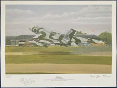 RAF signed 17x13 inch colour print titled Heyday limited edition 815/1000 signed in pencil by the