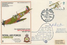 Sir Keith Park signed RAF Uxbridge Spitfire Battle of Britain rare cover. Cover commemorating the