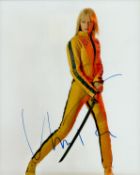 Uma Thurman signed Kill Bill 10x8 inch colour photo. Good condition. All autographs are genuine hand