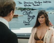 007 James Bond movie The Spy Who Loved Me 8x10 photo signed by actress Caroline Munro who has also