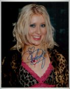 Christina Aguilera signed 10x8 inch colour photo. Good condition. All autographs are genuine hand