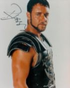 Russell Crowe signed Gladiator 10x8 inch colour photo. Good condition. All autographs are genuine