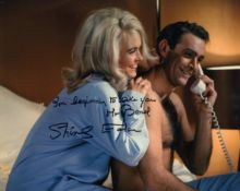 007 James Bond movie Goldfinger 8x10 photo signed by Bond girl Shirley Eaton who has handwritten her