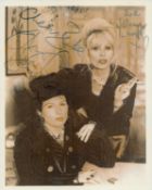 Jennifer Saunders and Joanna Lumley signed "Absolutely Fabulous" 10x8 inch photo. Good condition.