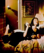 Uma Thurman signed Pulp Fiction 10x8 inch colour photo. Good condition. All autographs are genuine