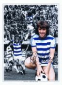 Autographed STAN BOWLES 16 x 12 montage-edition : Colorized, depicting a montage of images