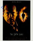Bruce Willis signed Sixth Sense 10x8 inch colour promo photo. Good condition. All autographs are