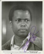 Sidney Poitier signed 10x8 inch "A Piece of the Action " black and white promo photo. Good
