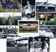 Autographed LOT OF SIGNED photos : A superb lot of signed large photographs depicting players from