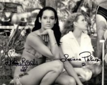 007 James Bond movie Thunderball 8x10 photo signed by both Martine Beswick and Luciana Paluzzi. Good